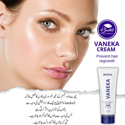 Vaneka Cream (Facial Hair Growth Inhibitor) Permanent Hair Removal Solution